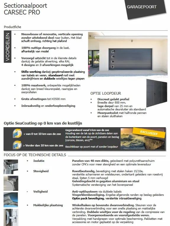 garagedeur informatie