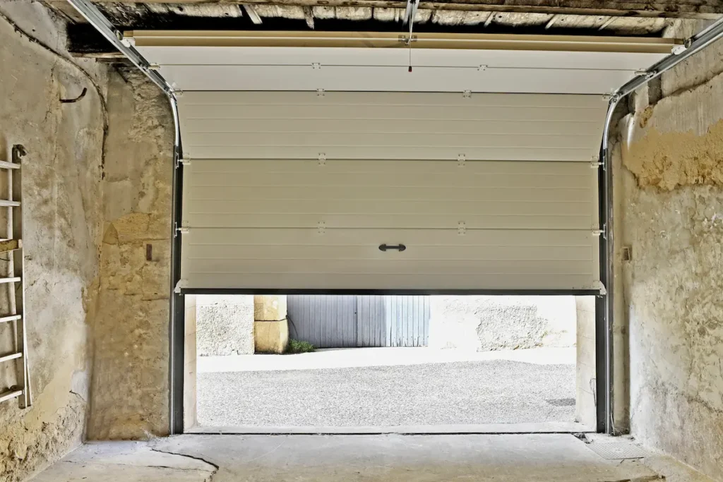 garagedeur van binnen