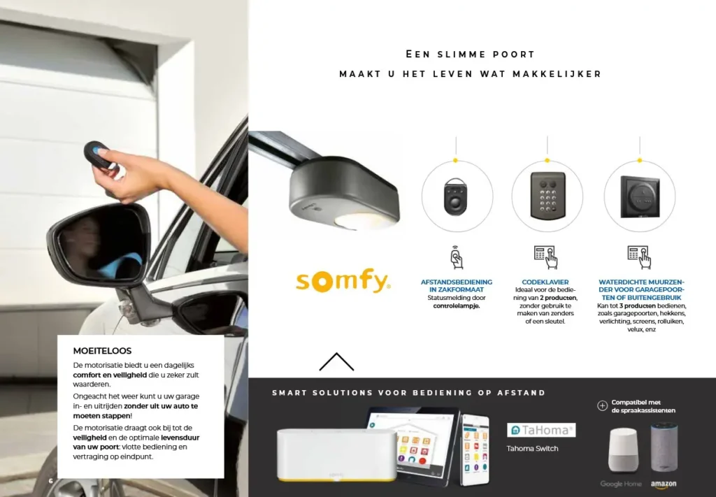 slimme bediening garagedeur